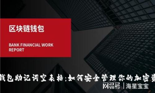冷钱包助记词空表格：如何安全管理你的加密资产