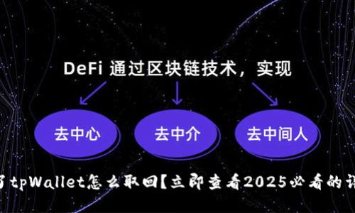 手机丢了tpWallet怎么取回？立即查看2025必看的详细攻略！