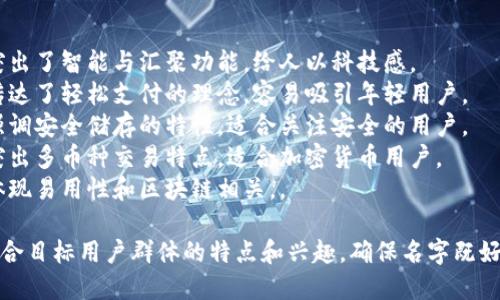 给 tpWallet 取一个好听的名字可以考虑以下几个方面来提升其吸引力和辨识度：

1. ****：名字要简短易记，方便用户传播和使用。
2. **相关性**：可以与钱包的功能、特性或用途相关联。
3. **前瞻性**：考虑未来的发展，取一个具有延展性的名字。

以下是一些建议：

1. **智汇钱包**：突出了智能与汇聚功能，给人以科技感。
2. **乐付钱包**：传达了轻松支付的理念，容易吸引年轻用户。
3. **安储钱包**：强调安全储存的特性，适合关注安全的用户。
4. **聚币钱包**：突出多币种交易特点，适合加密货币用户。
5. **易链钱包**：体现易用性和区块链相关，。

选择名字时，可以结合目标用户群体的特点和兴趣，确保名字既好听又符合产品定位。