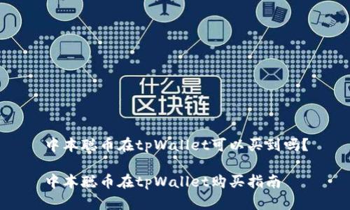 中本聪币在tpWallet可以买到吗？

中本聪币在tpWallet购买指南